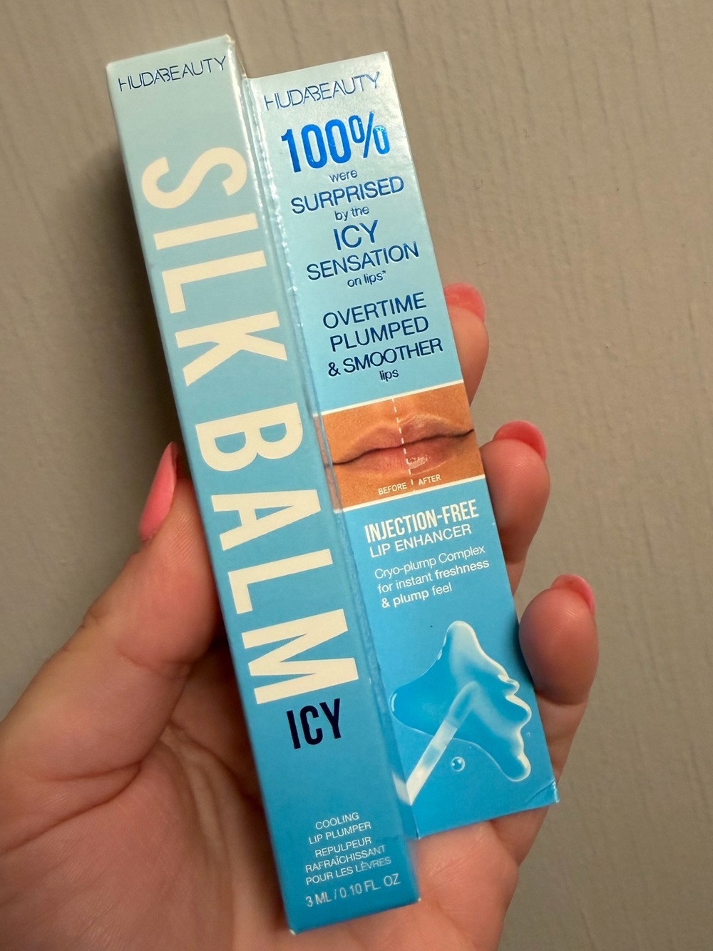 HUDA BEAUTY Silk Balm Icy Lip Enhancer